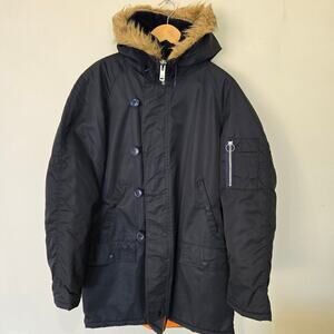 VTG 70s JC Penney Military Style N3-B Flight Jacket Parka Anorak Men's Sz M